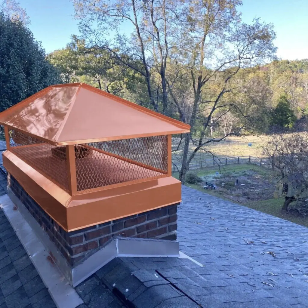 Copper chimney caps