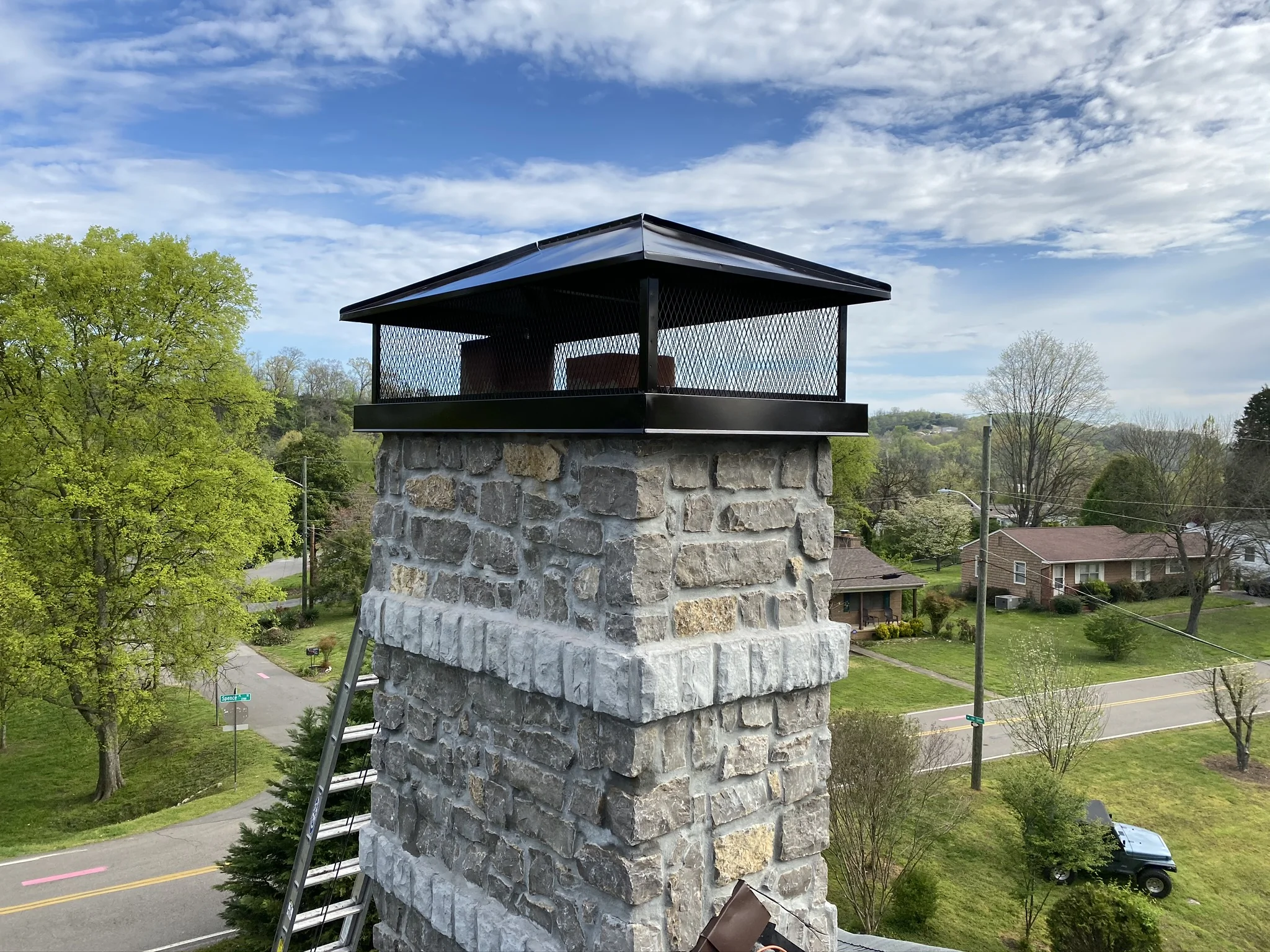 Chimney cap and chase cover protection in Prosperity SC