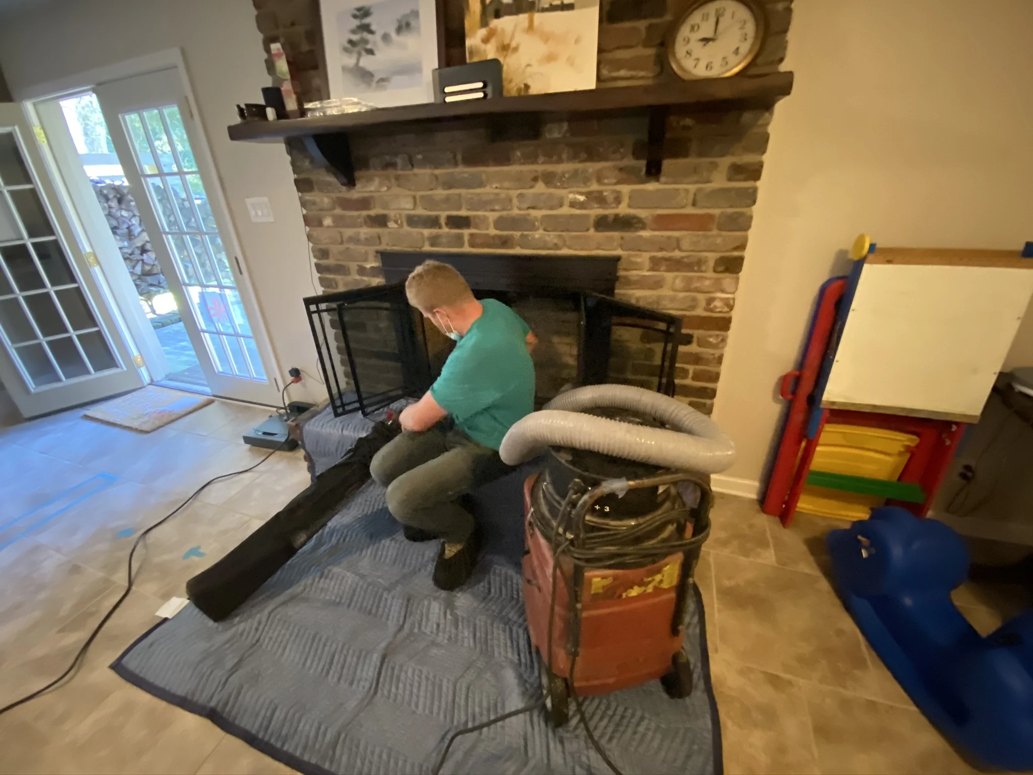 Fireplace cleaning in Prosperity SC