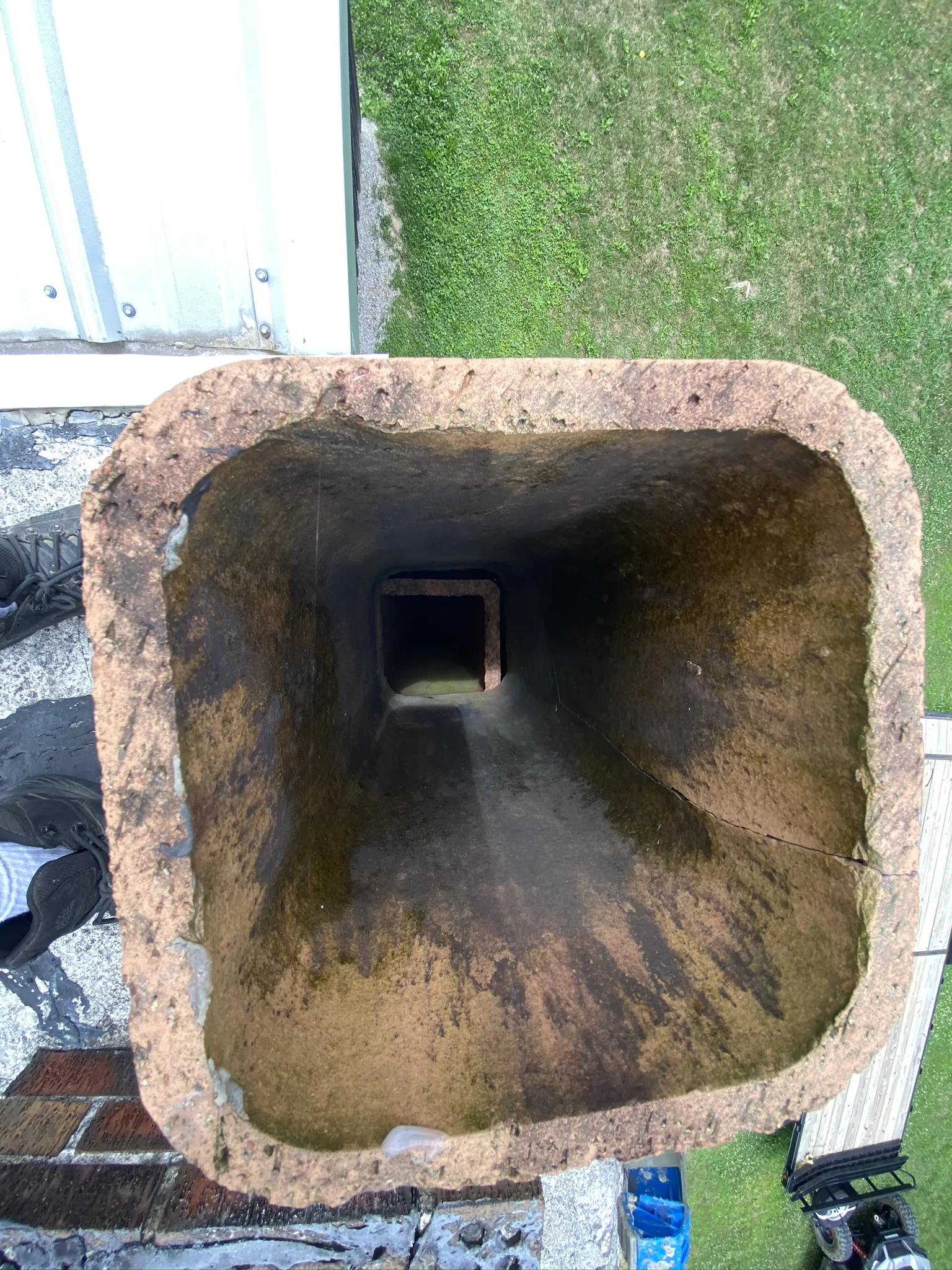 Furnace flue cleaning