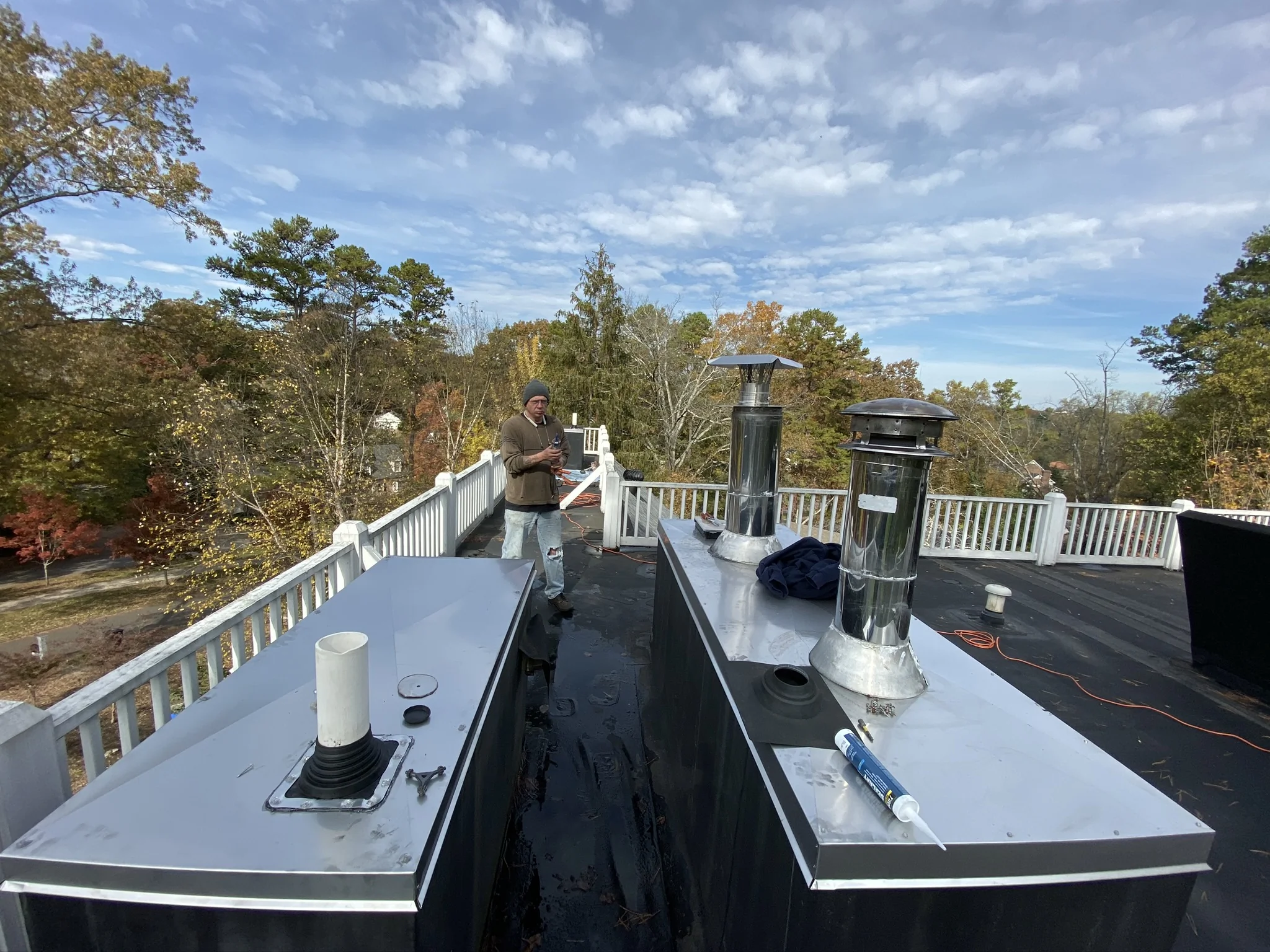 Chase cover fit and drip edge to shed water