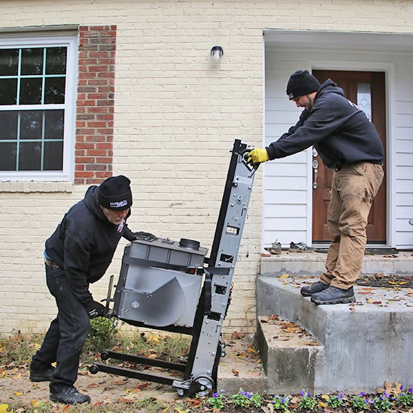 Fireplace insert installed for efficient heat