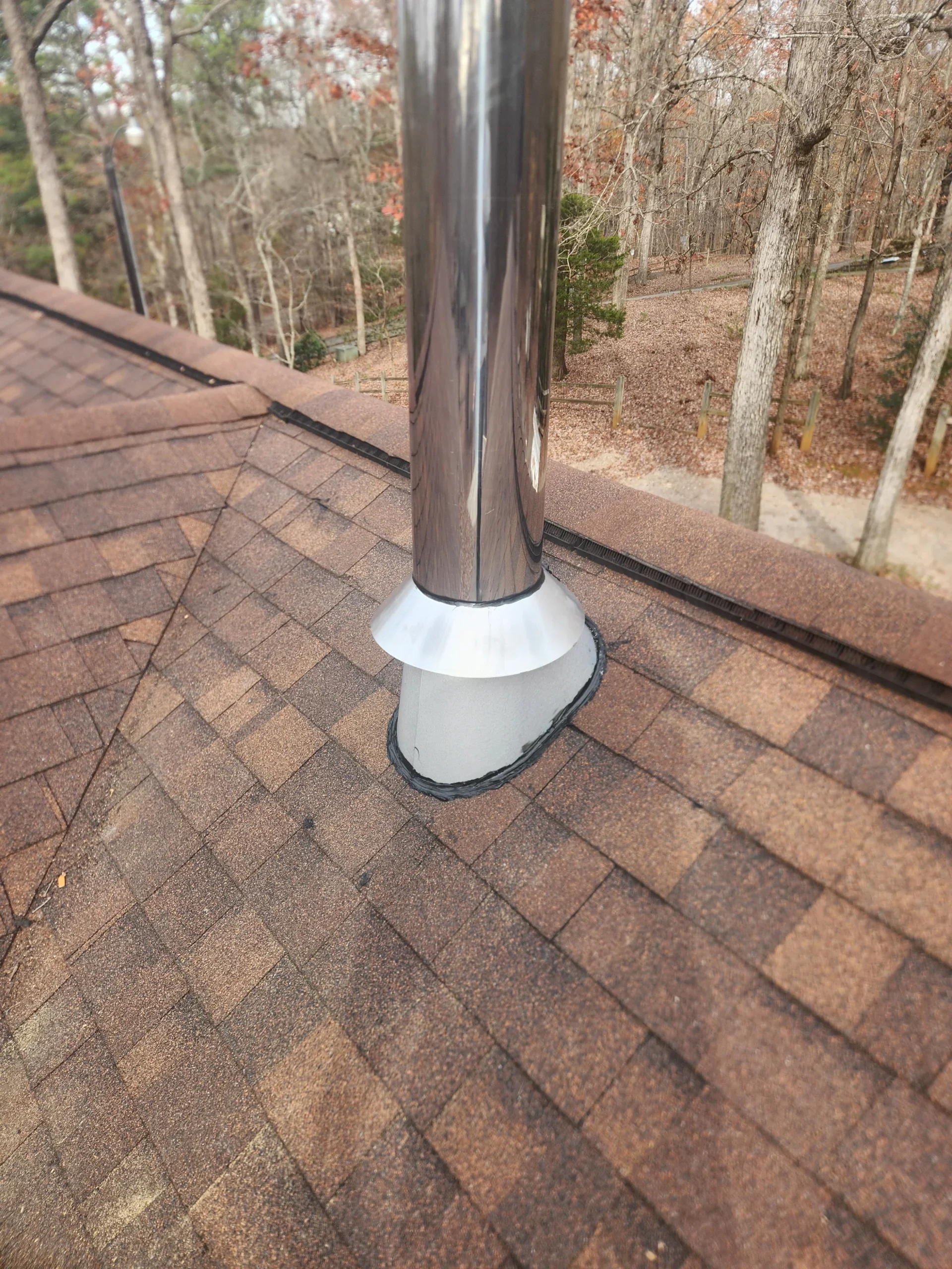 Rotary chimney cleaning to remove creosote buildup